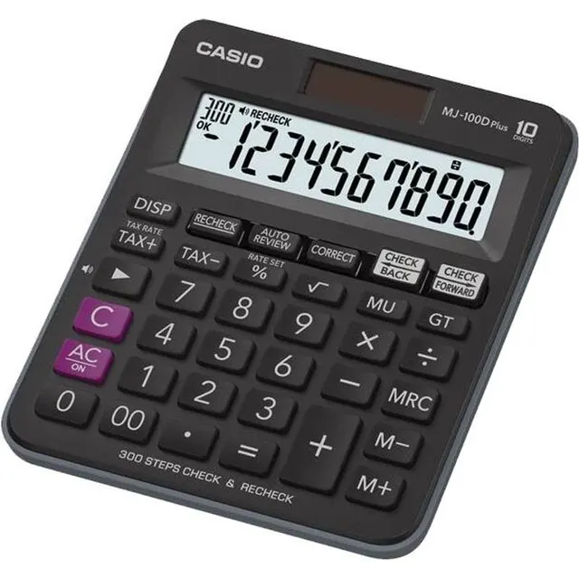 Calculadora Casio MJ-100D Plus (10 Dígitos)