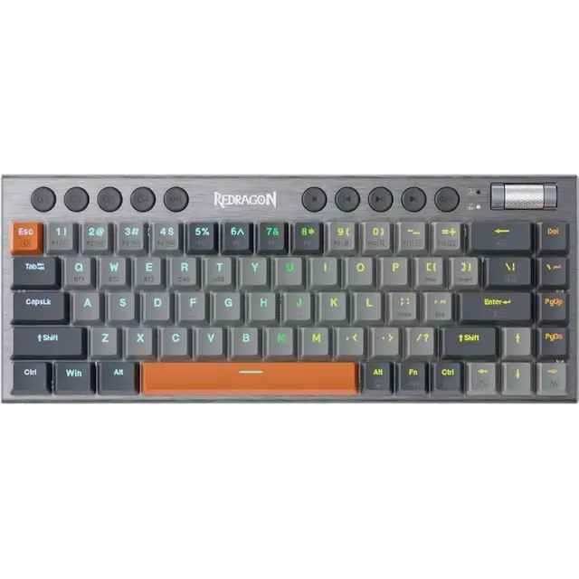 Teclado Gaming Mecânico Redragon Horus SE K609-RGB-PRO 2.4GHz BT (Inglês) Switch Vermelho
