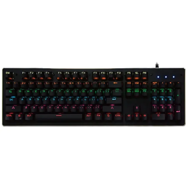 Teclado Gaming Satellite GK-302 King Fight RGB Mecânico com Fio Preto – (Espanhol)