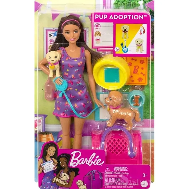 Boneca Barbie Pup Adoption Mattel – HKD86