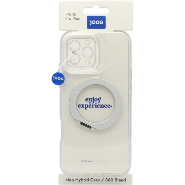 Case Joog para iPhone 16 Pro Max Neo Hybrid/360 Stand Transparent