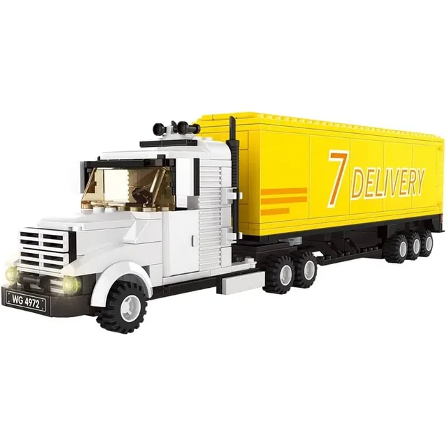 Blocos de Construção Container Truck Goods Vehicle Wange – 4972 (333 Peças)