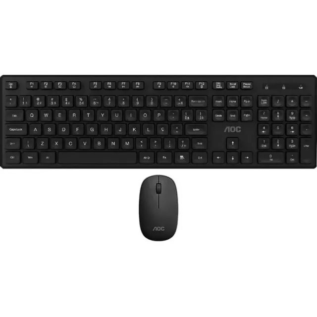 Teclado e Mouse sem Fio Aoc KM300B/FG (Português)