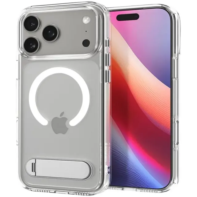 Case Spigen para iPhone 17 Pro Max 6.9″ Slim Armor Essential S ACS09605 Clear White (MagFi