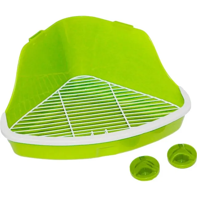 Banheiro roedores 41.5 x 29 x 20cm Verde – Pawise Litter Pan 39034
