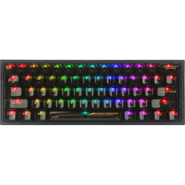 Teclado Gaming Redragon Fizz K617CTB-RGB (Inglês com Fio)