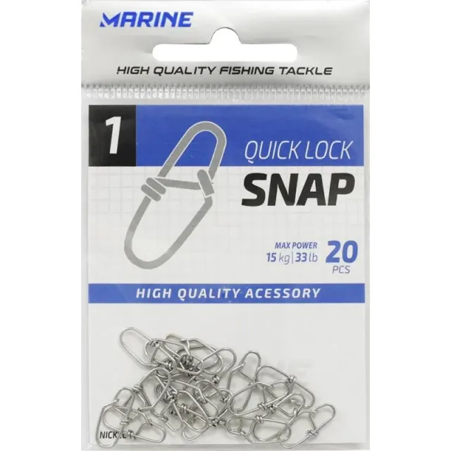 Snap Marine Sports Quick Lock 1 com 20 peças