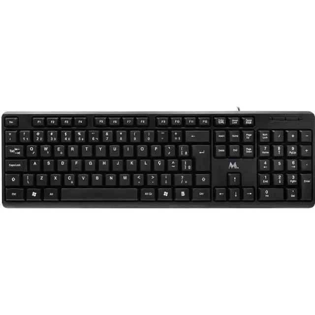 Teclado Mtek KB-8187 com cabo – Preto (Português)
