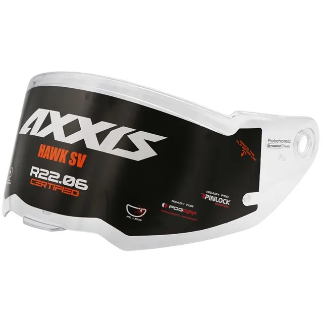 Viseira para capacete Axxis Hawk Max Vision V-31 – Clear
