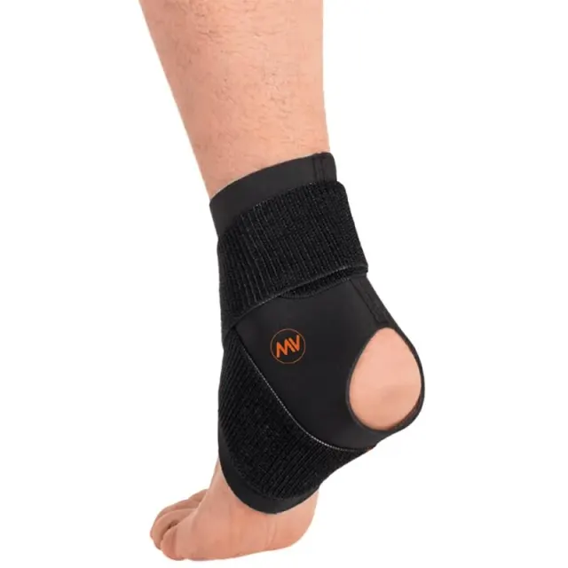 Tornozeleira Fechada com Bandas em Espiral Medivaric 0749P0404 – Preto