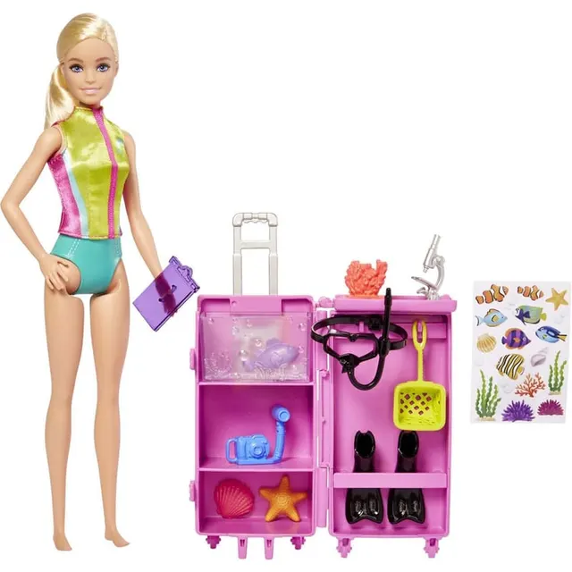 Boneca Barbie Bióloga Marinha Mattel – HMH26