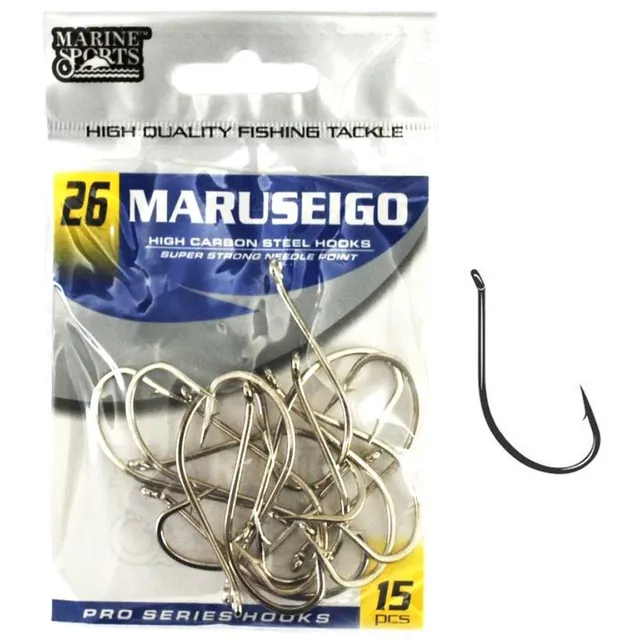 Anzol Marine Sports Maruseigo Nickel 26 com 15 pçs