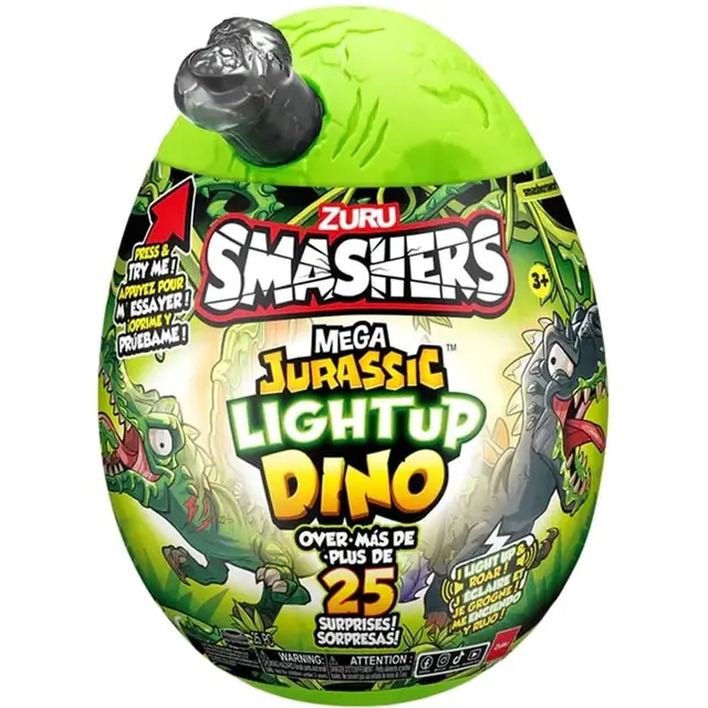Smashers Mega Jurassic Lightup Dino Surprises! Zuru – 74108