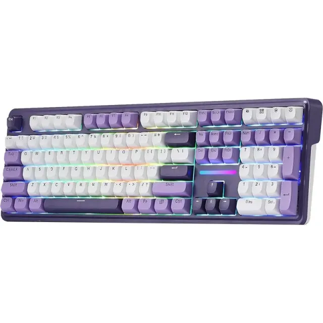 Teclado Gaming Redragon Antonium Pro K745WP-RGB-PRO Roxo/Branco (Inglês)