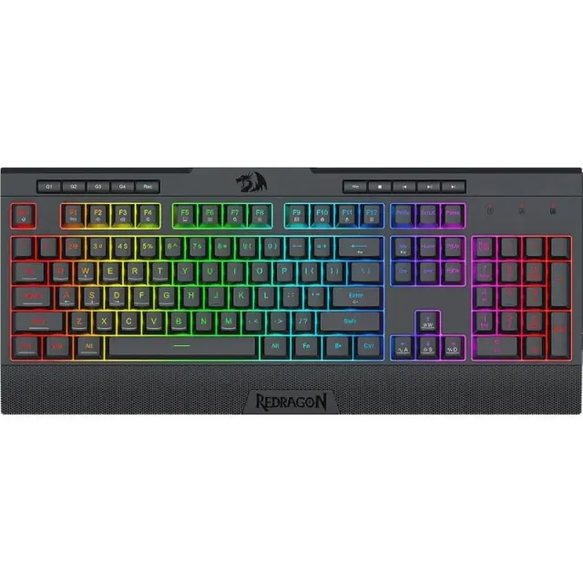 Teclado com Fio Gaming Redragon Shiva Lite K525-RGB Preto (Inglês)