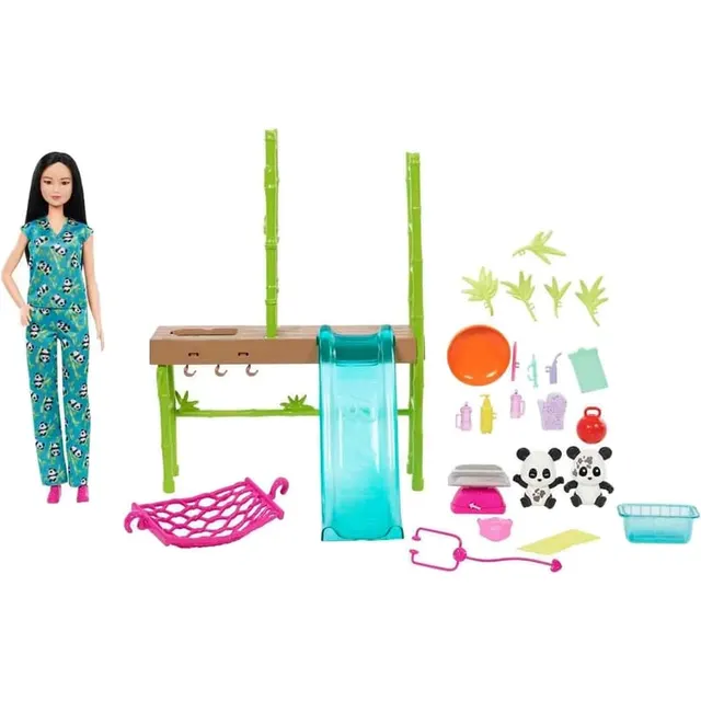 Boneca Barbie Panda Care &amp; Rescue Mattel – HKT77