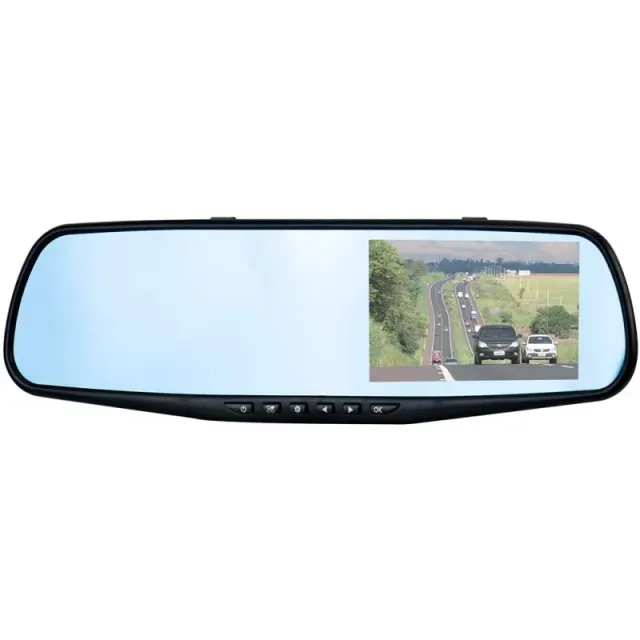 Espelho Retrovisor Sate A-DVR054 com Câmera Frontal e Traseira Full HD 1080P
