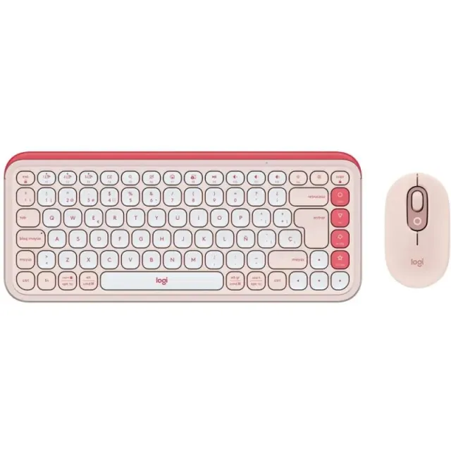 Teclado e Mouse sem fio Logitech Pop Icon Combo Bluetooth 920-013053 (Espanhol)