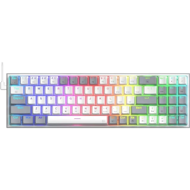 Teclado Gaming Redragon Pollux K628WG-RGB (Inglês com Fio) Switch Red
