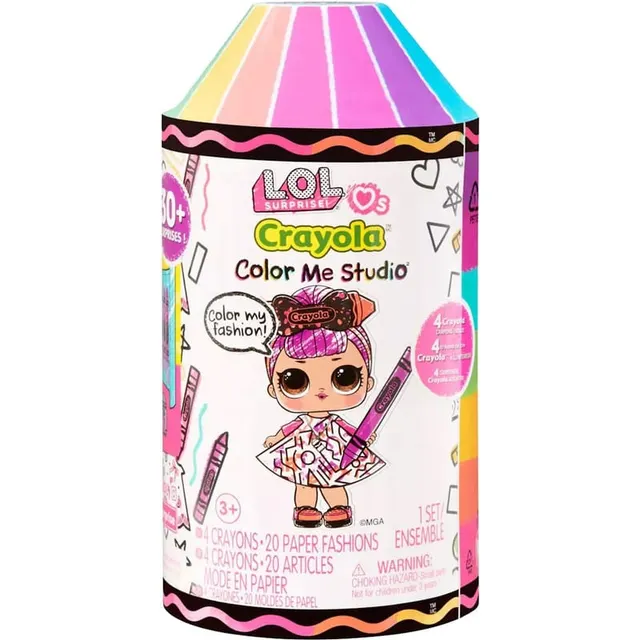 Boneca L.O.L Surprise Color Me Studio Crayola – 505273EUC