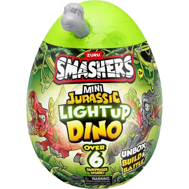 Smashers Mini Jurassic Light Up Dino Surprise Zuru – 74107