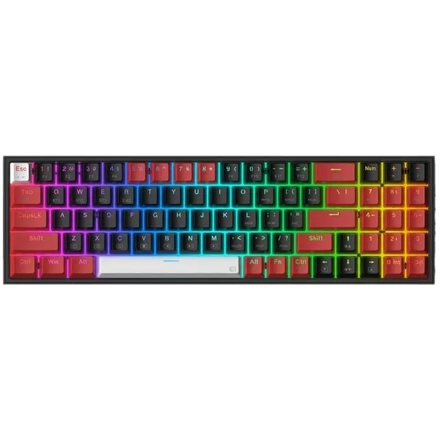 Teclado Gaming Redragon Pollux Pro K628RGB-PRO (Inglês – 3 Modos) Switch Red
