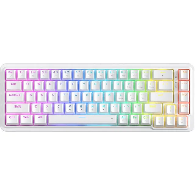 Teclado Gaming Redragon Nova K709W-RGB – Branco (Inglês com Fio)