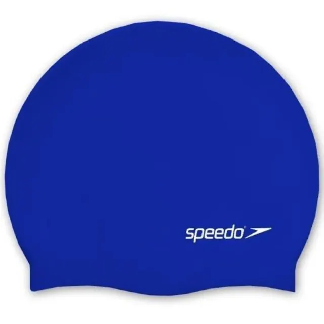 Touca de Natação Speedo Junior Plain Flat Silicone 8-709931959 – Azul