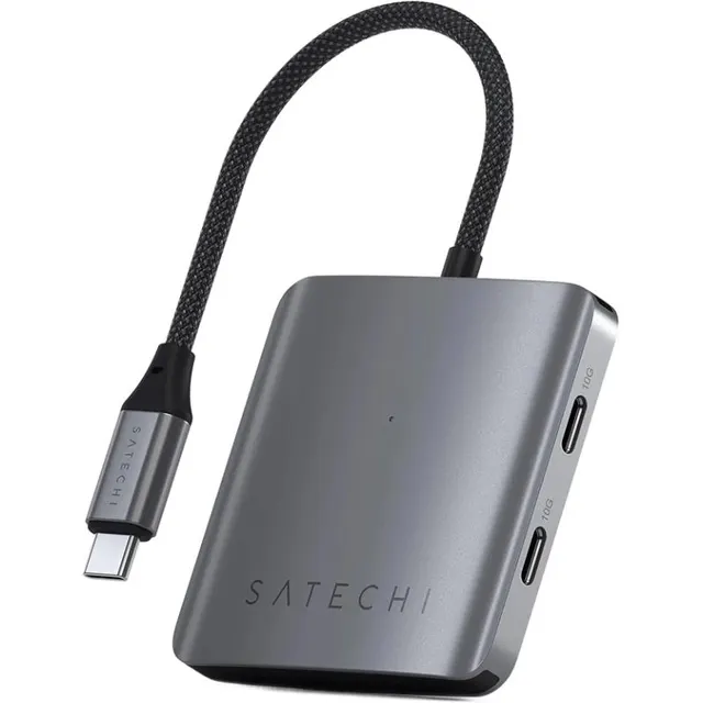 Adaptador Hub Satechi 4 portas USB-C com Power Delivery ST-H4CPDM