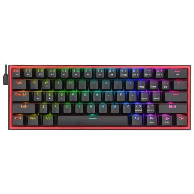 Teclado Gaming Redragon K616-RGB FIZZ PRO Preto (Inglês – 3 Modos)