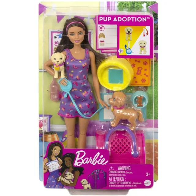 Boneca Barbie Pup Adoption Mattel – HKD86