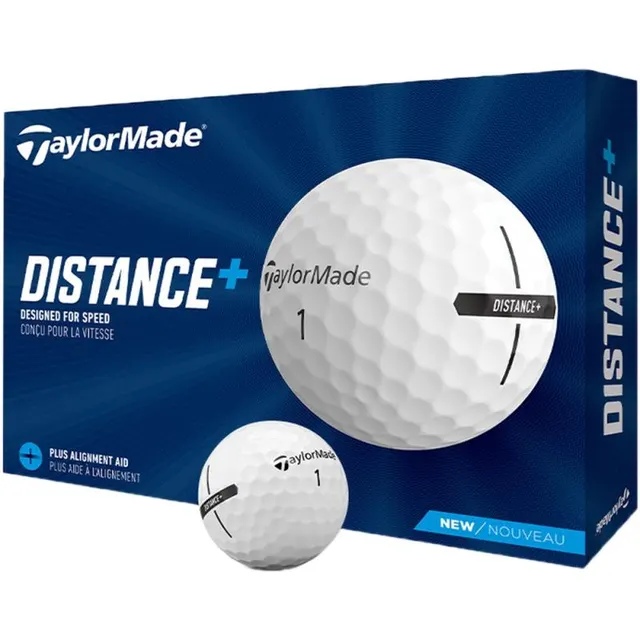 Bola de Golfe TaylorMade Distance+ N9183801 (12 Unidades)