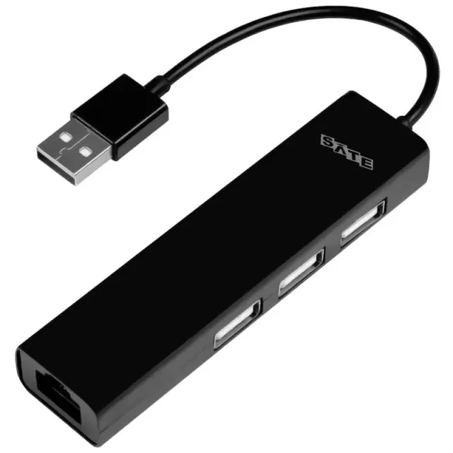 Adaptador USB 2.0 Satellite A-HUB40 4 em 1 – Preto