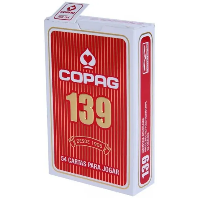 Baralho Copag 139 Vermelho – Número Grande
