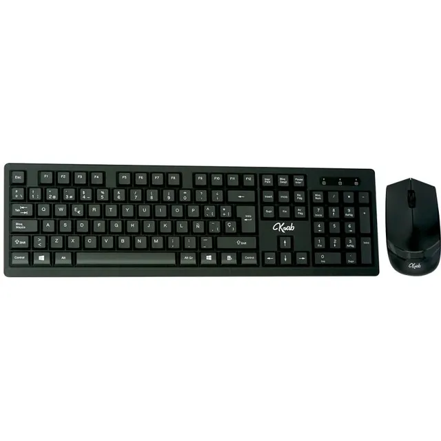 Teclado e Mouse sem fio Krab KBKTM15 (Espanhol)