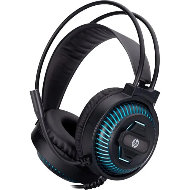 Fone de Ouvido HP Gaming DHE-8001 com microfone – Preto