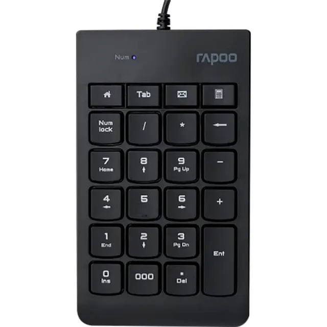 Teclado Numérico com Fio Rapoo K10 – Black