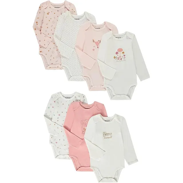 Body para Bebê Orchestra HB0127-ECR – Feminino (7 unidades)