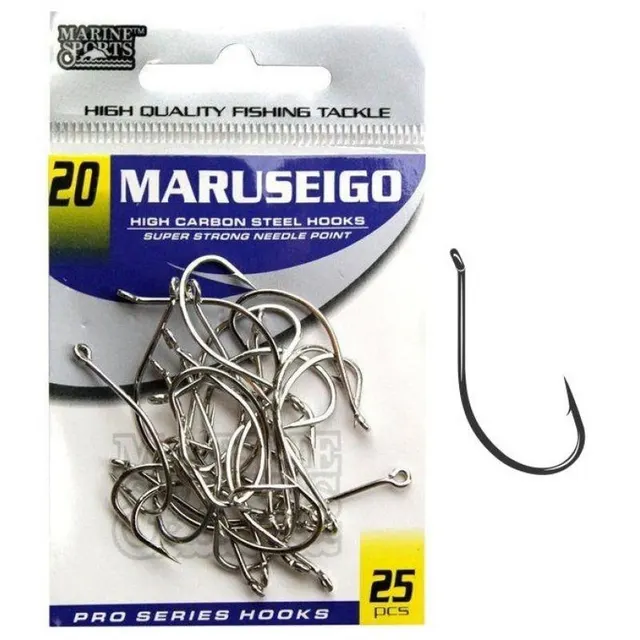 Anzol Marine Sports Maruseigo Nickel 20 com 25 pçs