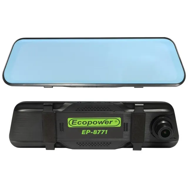 Espelho Retrovisor Ecopower EP-8771 com Câmera Frontal e Traseira Full HD 1080P