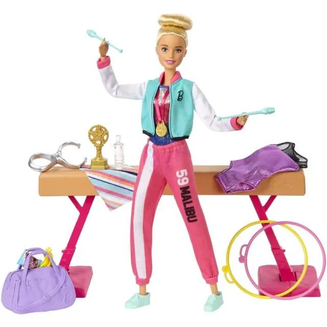 Boneca Barbie Conjunto de Ginástica –  Mattel GJM72