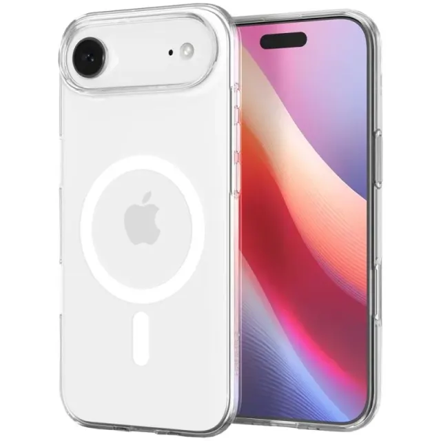 Case Spigen para iPhone 17 Air 6.6″ Crystal Flex ACS09615 Clear White (MagFit)