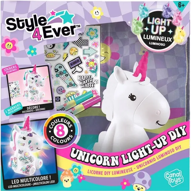 Style 4Ever Unicorn Light-Up Diy Canal Toys – OFG 293