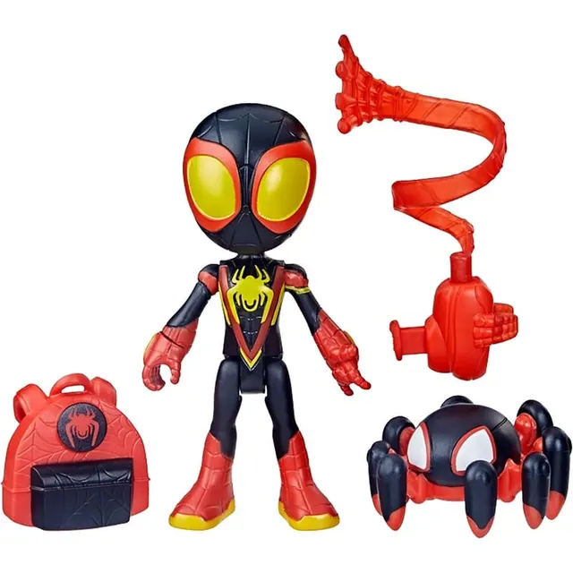 Boneco Hasbro Miles Morales Spidey Amazing Friends F7257 – (4 peças)
