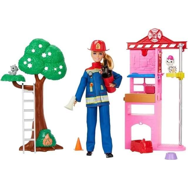 Boneca Barbie Conjunto de Bombeira Mattel – HRG55