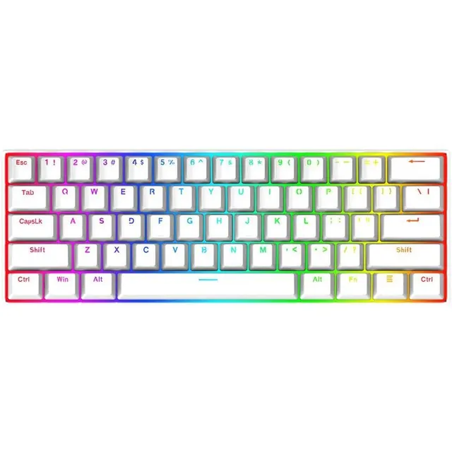 Teclado Gaming Redragon Dragonborn K630W-RGB – Branco (Inglês com Fio)