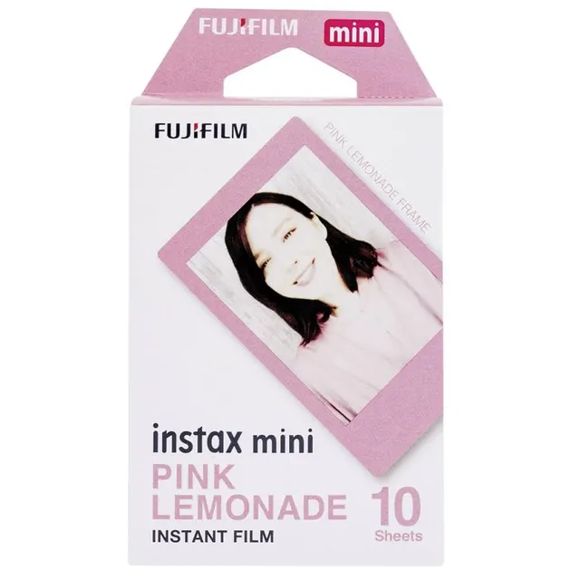 Filme Fujifilm Instax mini Pink Lemonade 8.6cm X 5.4cm – 10 Folhas
