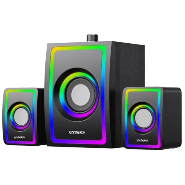 Speaker Satellite Gamer AS-92010B USB Bluetooth RGB – Preto
