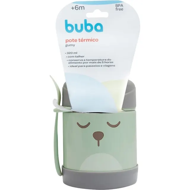 Pote Termico com Talher Gumy Buba – 12470 (Verde)