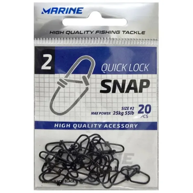 Snap Marine Sports Quick Lock 2 com 20 pçs